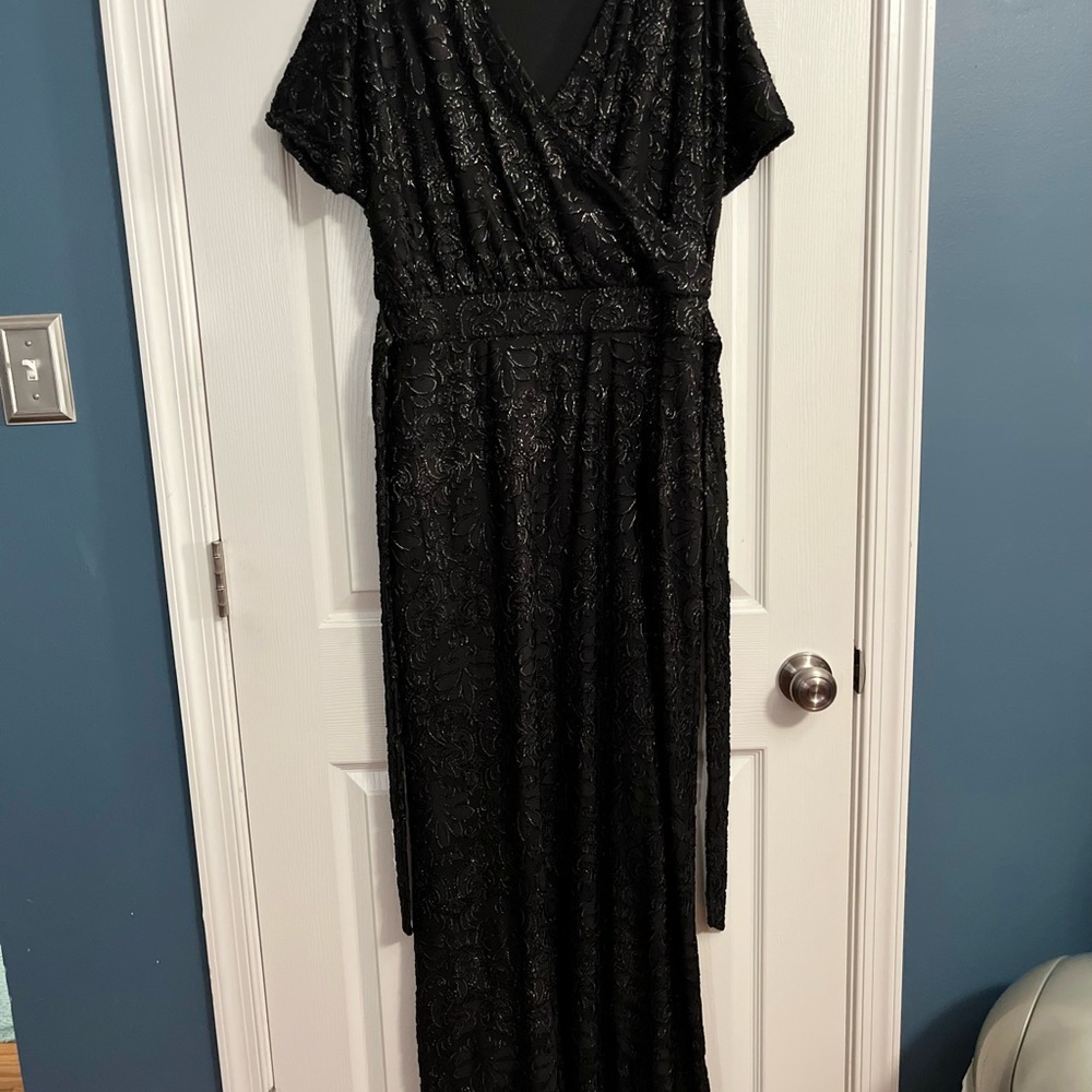 LuLaRoe Elegant Noelle Faux Wrap Dress- Medium